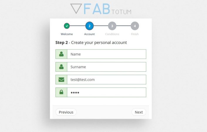 Guidelines First FABtotum Setup - Create your personal account