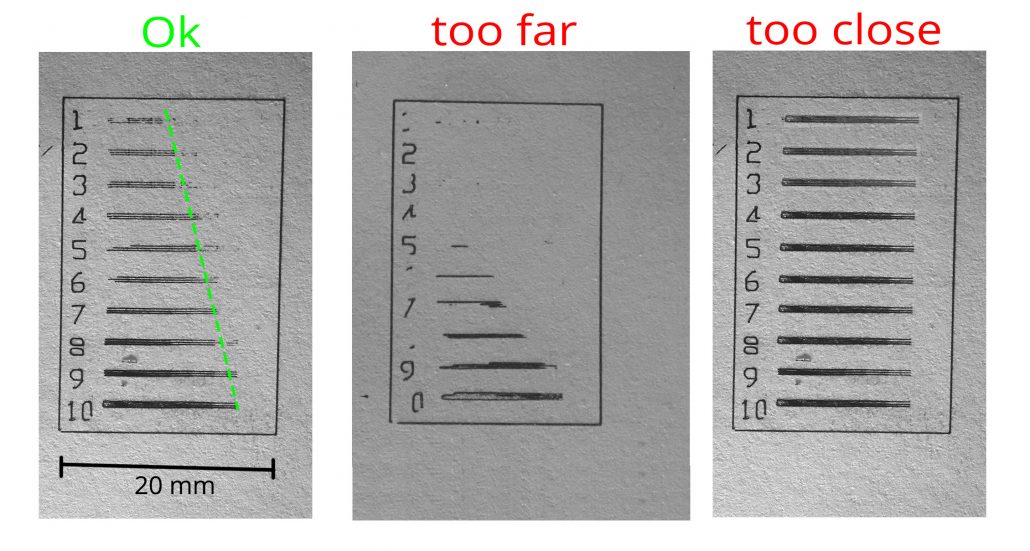 Calibrating the Laser Head focus distance: the guide