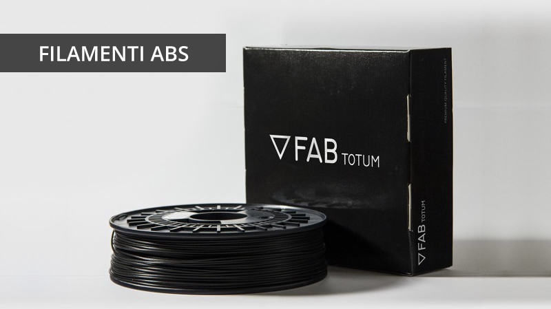 Scegli il filamento ABS per la tua stampante 3D sullo store di FABtotum