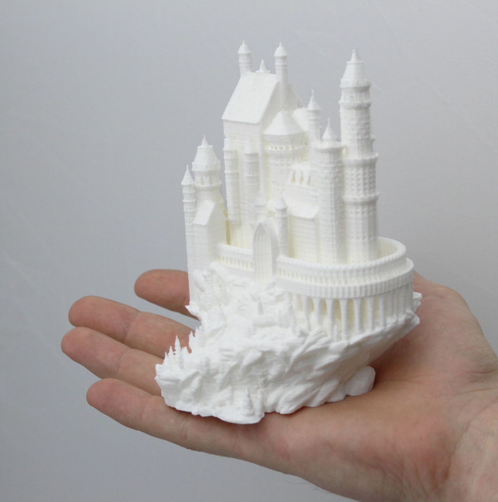 A castel in high quality 3dprinting