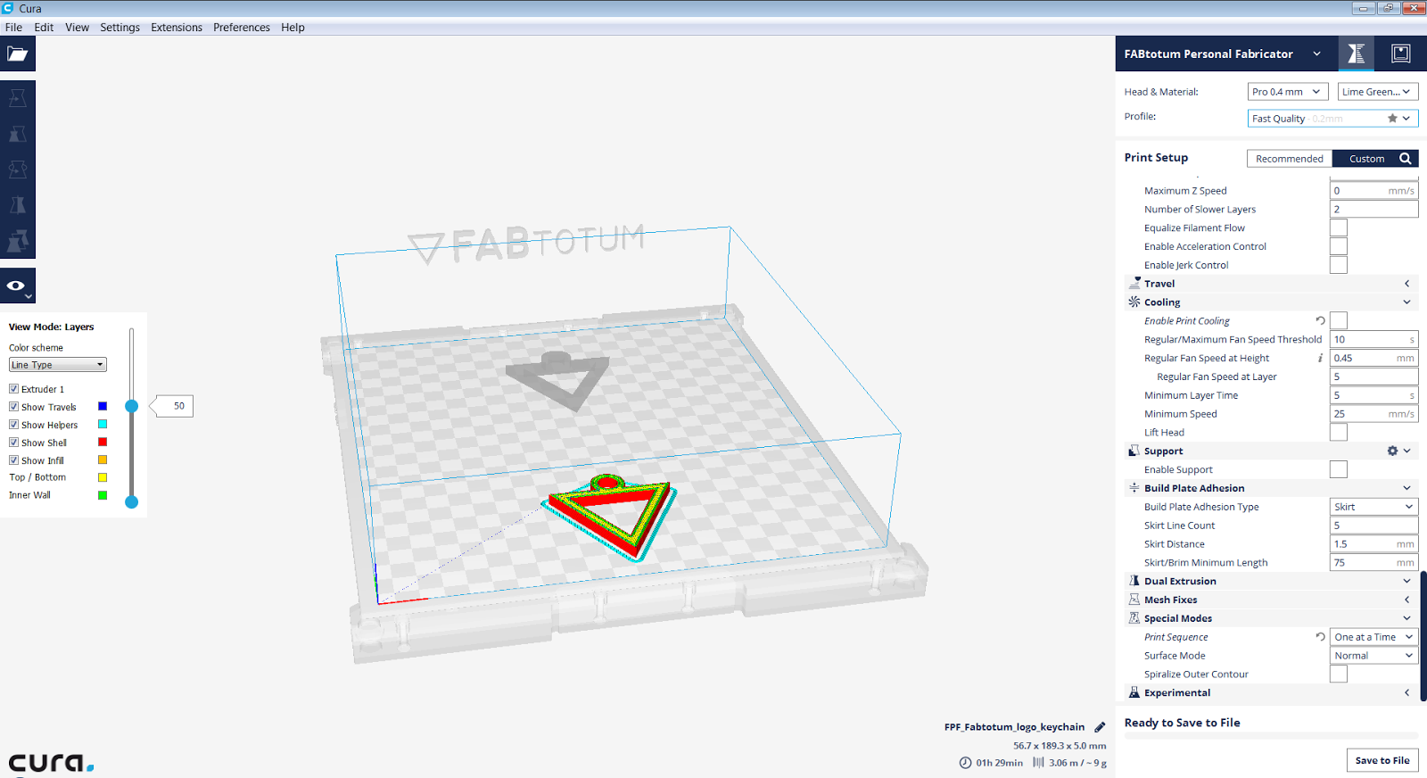 Articulation tyv rytme Slicing: STL to Gcode Files for 3D printing with CURA 2.x / 3.x | FABtotum