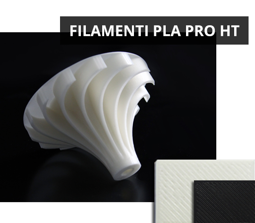 Filamento PLA PRO HT di FABtotum, disponibile in due colori differenti