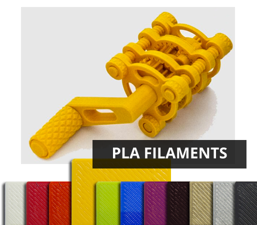 FABtotum PLA Filament, available in eleven different colors